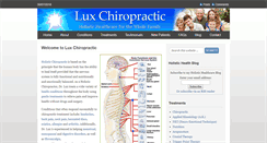 Desktop Screenshot of luxchiropractic.com