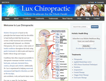 Tablet Screenshot of luxchiropractic.com